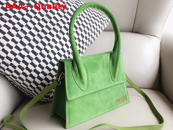Jacquemus Le Grand Chiquito Bag in Green Suede Leather Replica