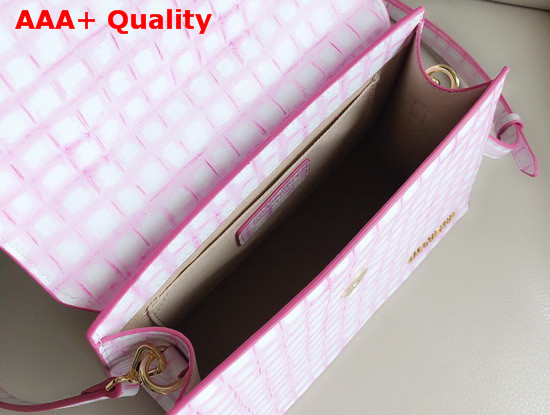 Jacquemus Le Grand Chiquito Bag in Pink Croc Effect Leather Replica