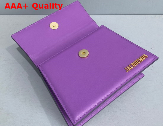 Jacquemus Le Grand Chiquito Large Leather Handbag in Light Purple Replica