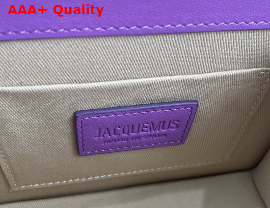 Jacquemus Le Grand Chiquito Large Leather Handbag in Light Purple Replica