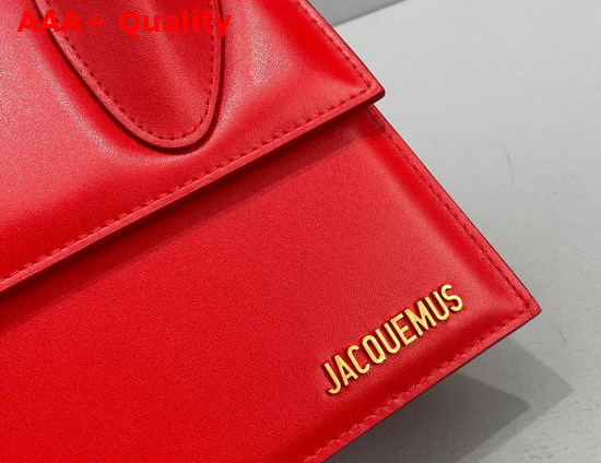 Jacquemus Le Grand Chiquito Large Leather Handbag in Red Replica