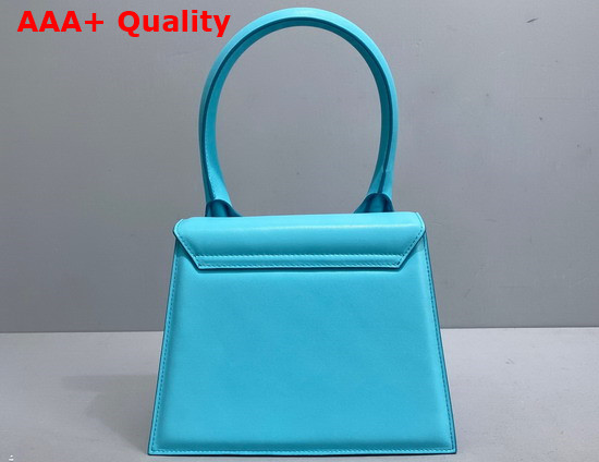 Jacquemus Le Grand Chiquito Large Leather Handbag in Turquoise Replica