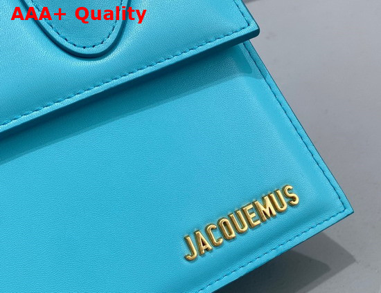 Jacquemus Le Grand Chiquito Large Leather Handbag in Turquoise Replica