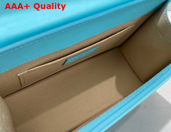 Jacquemus Le Grand Chiquito Large Leather Handbag in Turquoise Replica
