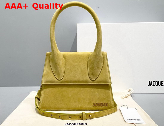 Jacquemus Le Grand Chiquito Yellow Suede Leather Replica