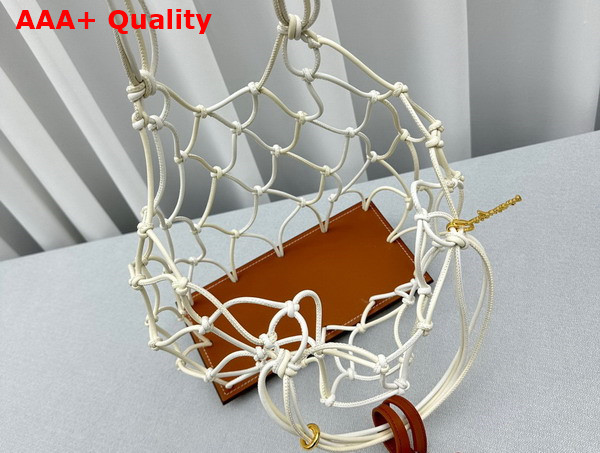 Jacquemus Le Petit Filet Pralu Fishnet Bag in Natural Replica