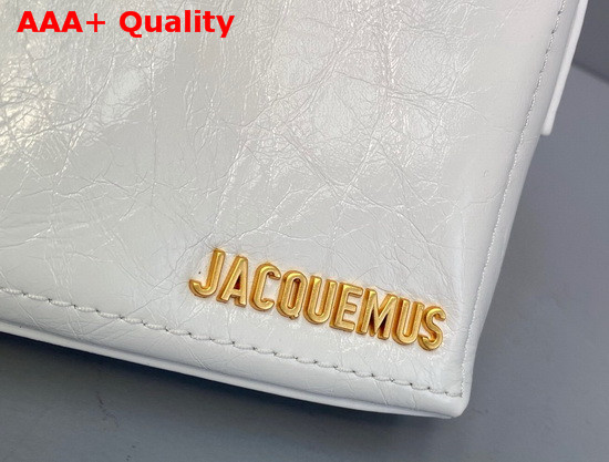 Jacquemus Le Petit Sac Noeud Braided Handle Mini Bag in White Replica