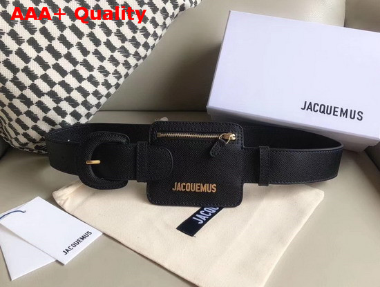 Jacquemus Le Porte Ceinture Leather Belt Bag in Black Replica