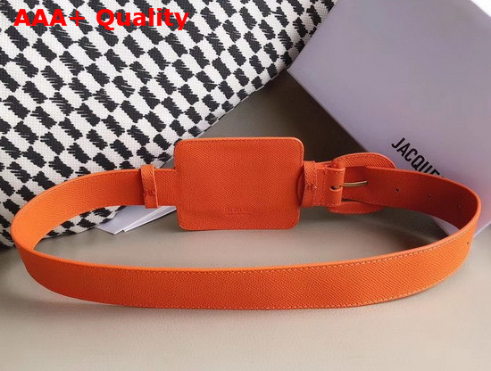 Jacquemus Le Porte Ceinture Leather Belt Bag in Orange Replica