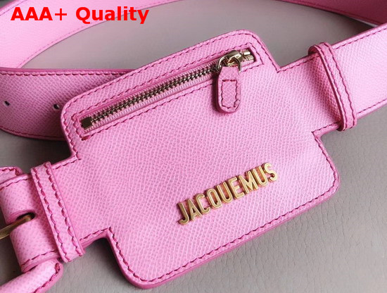 Jacquemus Le Porte Ceinture Leather Belt Bag in Pink Replica