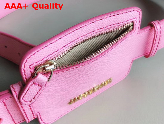Jacquemus Le Porte Ceinture Leather Belt Bag in Pink Replica