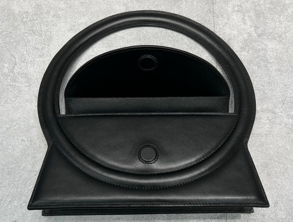 Jacquemus Le Sac Rond Black Leather Replica
