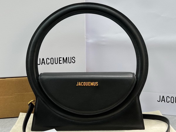 Jacquemus Le Sac Rond Black Leather Replica