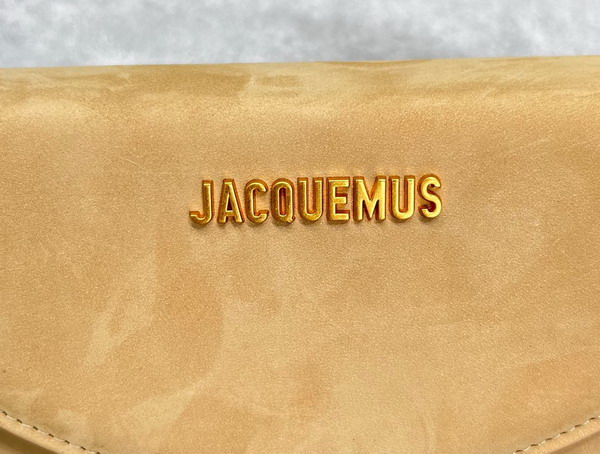 Jacquemus Le Sac Rond Dark Beige Leather Replica