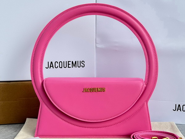 Jacquemus Le Sac Rond Pink Leather Replica