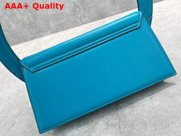 Jacquemus Le Sac Rond Turquoise Leather Replica