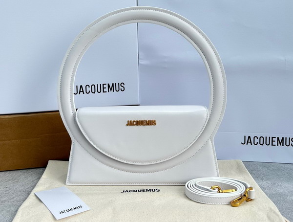 Jacquemus Le Sac Rond White Leather Replica