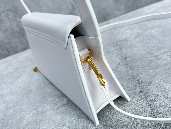 Jacquemus Le Sac Rond White Leather Replica