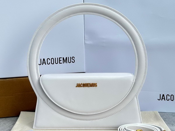 Jacquemus Le Sac Rond White Leather Replica