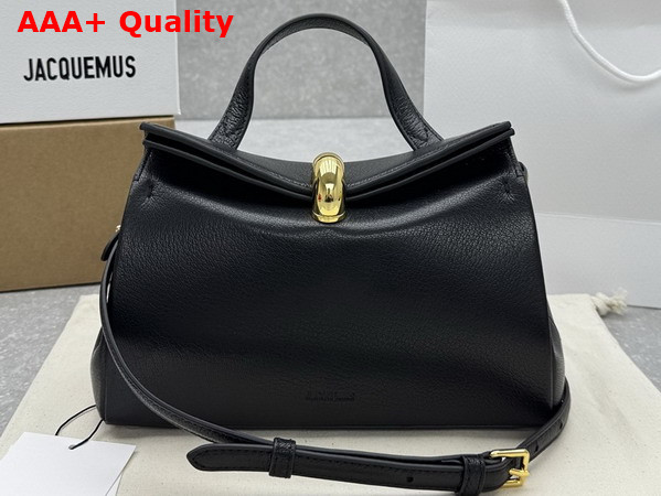 Jacquemus Le Valerie Bag in Black Leather Replica