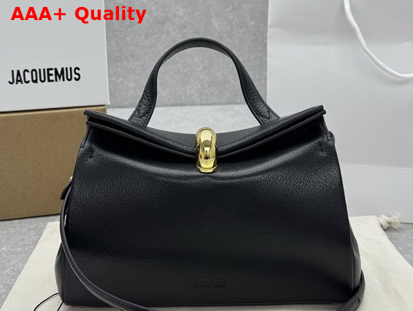 Jacquemus Le Valerie Bag in Black Leather Replica
