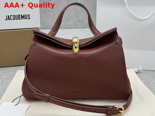 Jacquemus Le Valerie Bag in Brown Leather Replica