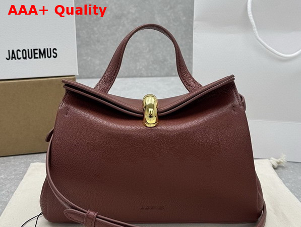 Jacquemus Le Valerie Bag in Brown Leather Replica
