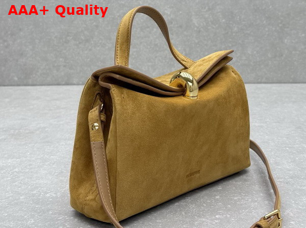 Jacquemus Le Valerie Bag in Brown Suede Leather Replica