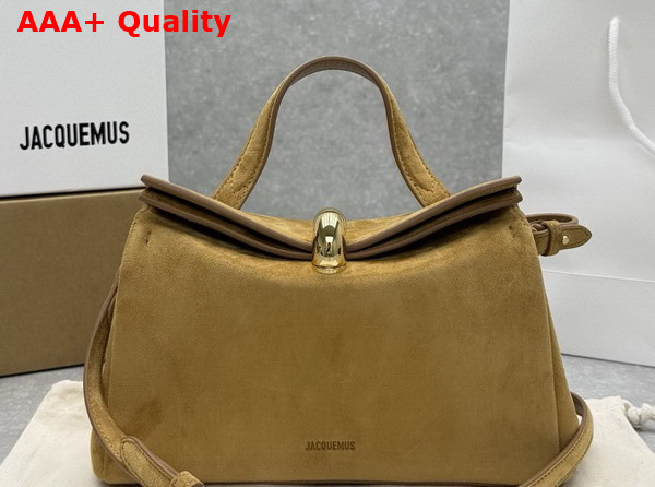 Jacquemus Le Valerie Bag in Brown Suede Leather Replica