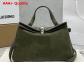 Jacquemus Le Valerie Bag in Green Suede Leather Replica
