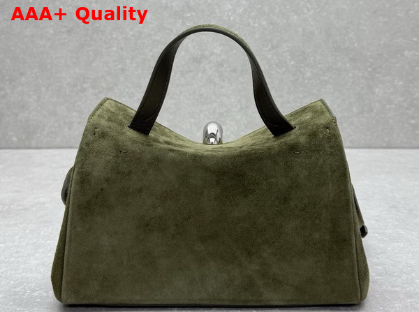 Jacquemus Le Valerie Bag in Green Suede Leather Replica