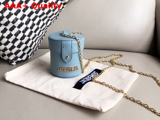 Jacquemus Le Vanity Leather Mini Bag in Baby Blue Replica