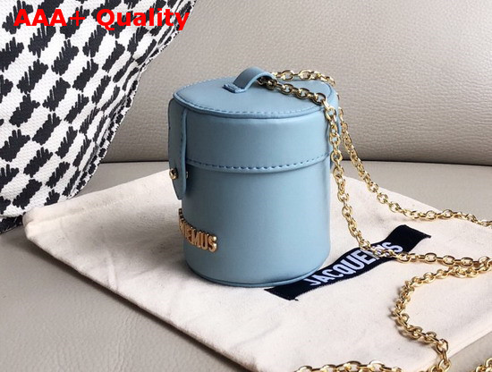 Jacquemus Le Vanity Leather Mini Bag in Baby Blue Replica