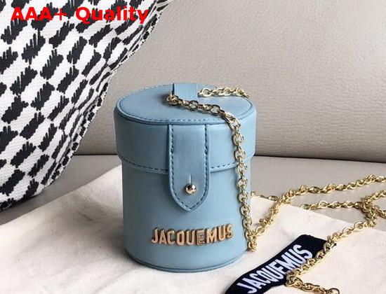 Jacquemus Le Vanity Leather Mini Bag in Baby Blue Replica