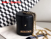Jacquemus Le Vanity Leather Mini Bag in Black Replica