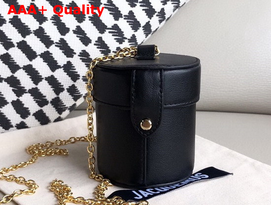 Jacquemus Le Vanity Leather Mini Bag in Black Replica