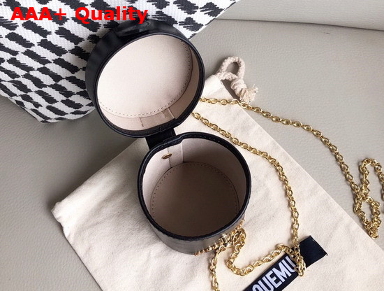 Jacquemus Le Vanity Leather Mini Bag in Black Replica