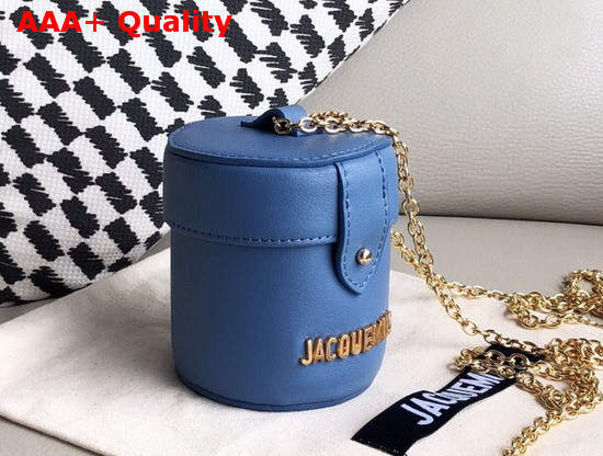 Jacquemus Le Vanity Leather Mini Bag in Blue Replica