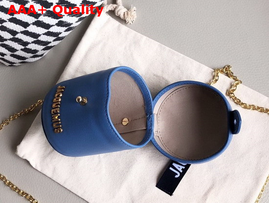 Jacquemus Le Vanity Leather Mini Bag in Blue Replica