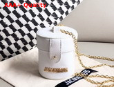 Jacquemus Le Vanity Leather Mini Bag in White Replica