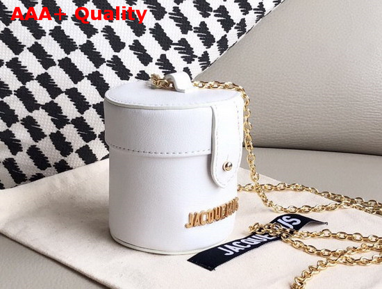 Jacquemus Le Vanity Leather Mini Bag in White Replica