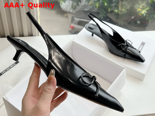 Jacquemus Les Slingbacks Cubisto Basses Black Replica