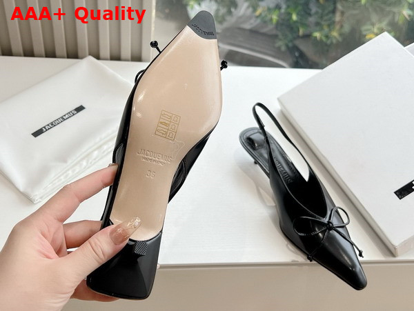 Jacquemus Les Slingbacks Cubisto Basses Black Replica