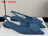 Jacquemus Les Slingbacks Duelo Plates Blue Denim Replica