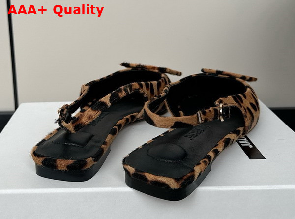 Jacquemus Les Slingbacks Duelo Plates Leopard Brown Pony Hair Replica