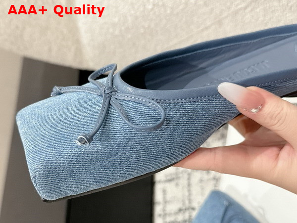 Jacquemus The Ballet Mules in Blue Denim Replica