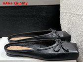 Jacquemus The Ballet Mules in Black Lamb Leather Replica