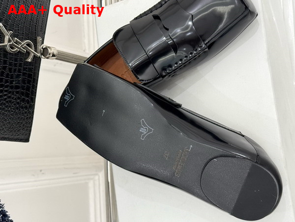 Jacquemus The Carre Loafers in Black Brushed Calf Leather Replica