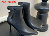 Jimmy Choo Camie Ankle Boot 85 Black Shiny Kid Leather Ankle Boots Replica