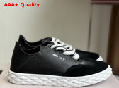 Jimmy Choo Diamond Light Flex F Black Leather and Suede Trainers Replica